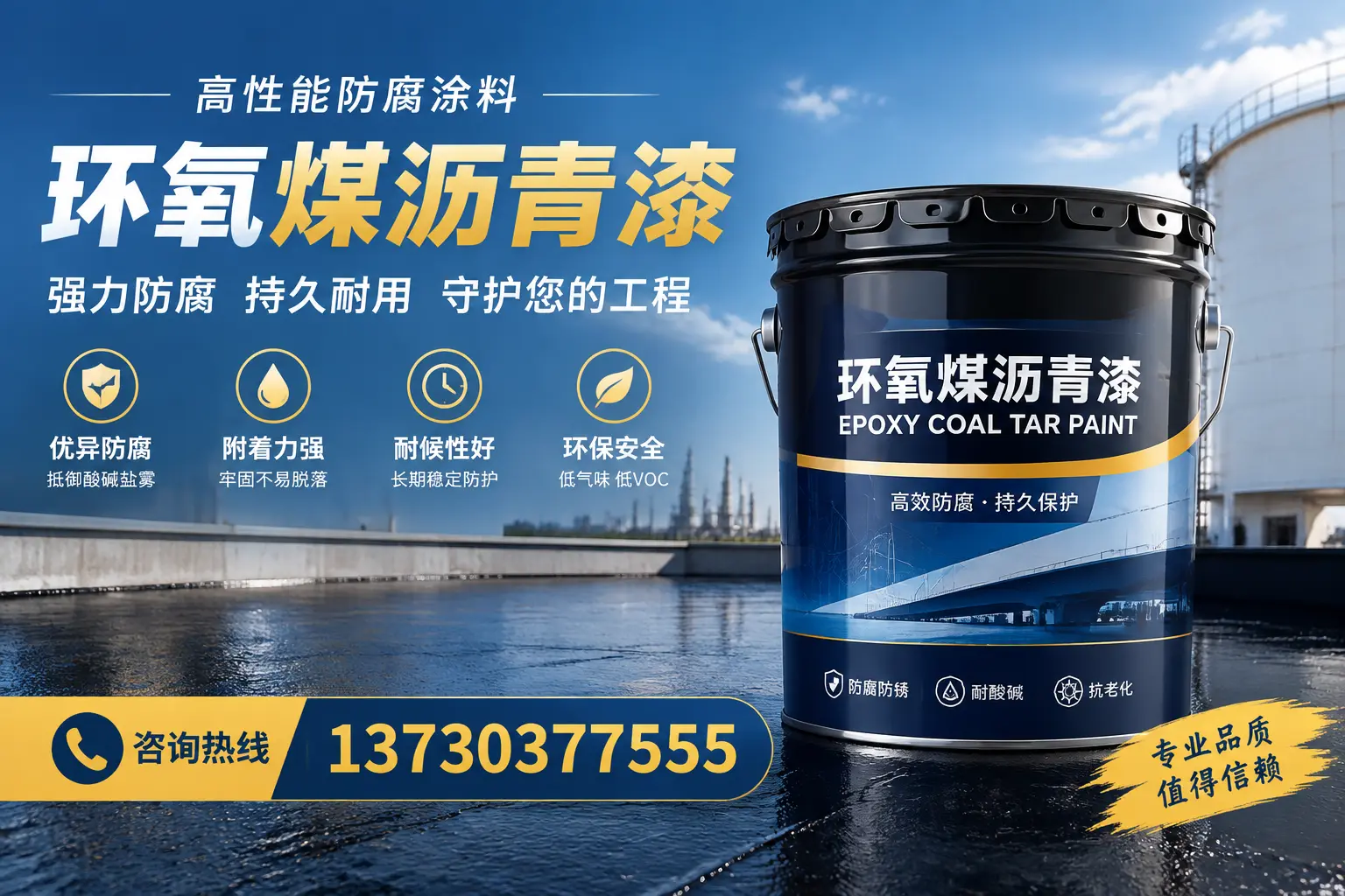 环氧煤沥青漆的耐久性分析，适合陇南的使用场景