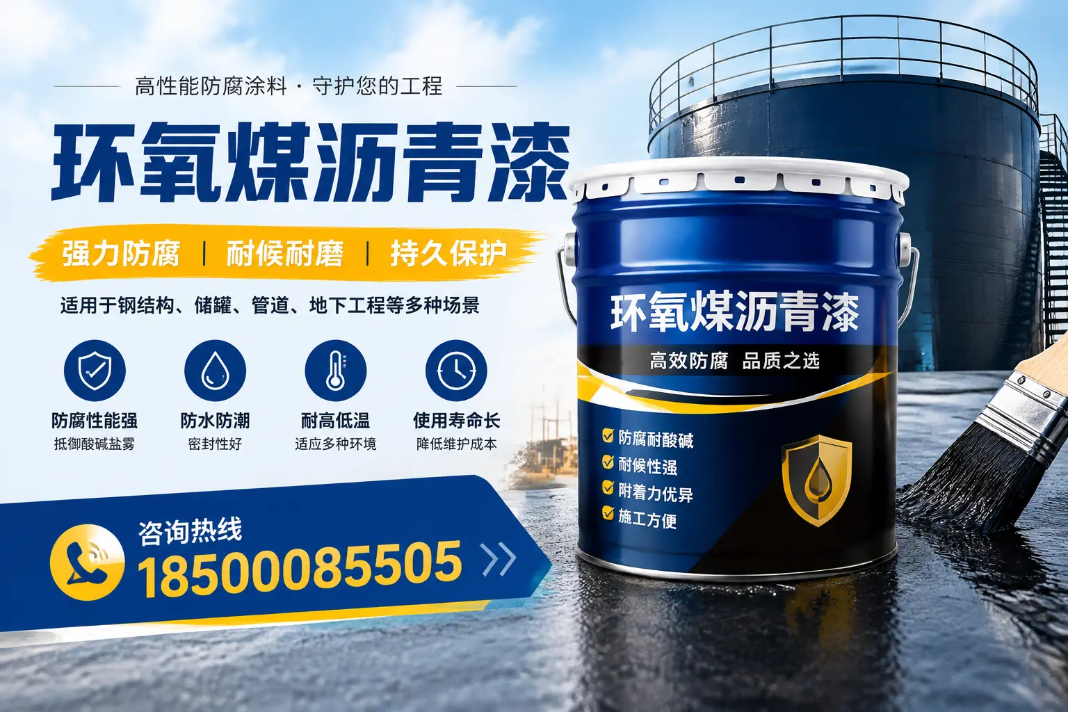 环氧煤沥青漆在工业中的应用，陇南企业的选择
